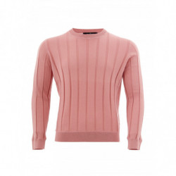 Maglione Rosa a Coste...