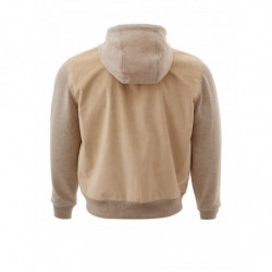 Maglia con cappuccio e zip intera in Alcantara - IT50 - L