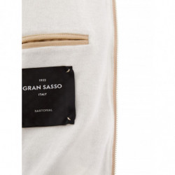 Maglia con cappuccio e zip intera in Alcantara - IT50 - L