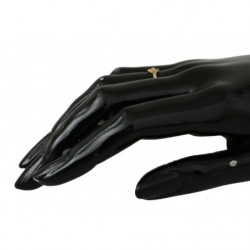 Piuma d'oro Cancella CZ Argento 925 Donna - EU55 - US7,5