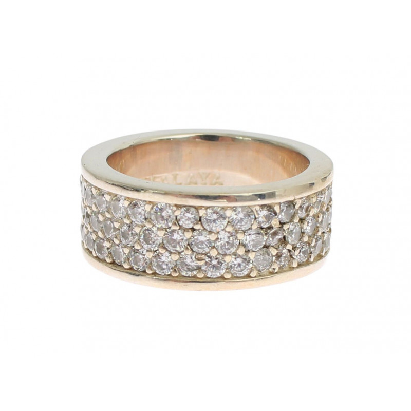Anello da donna in argento sterling CZ 925 - EU55 - US7,5