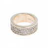 Anello da donna in argento sterling CZ 925 - EU55 - US7,5