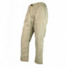 Pantaloni in cotone lavato marrone chiaro con stampa Gucci - W32