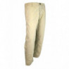 Pantaloni in cotone lavato marrone chiaro con stampa Gucci - W32