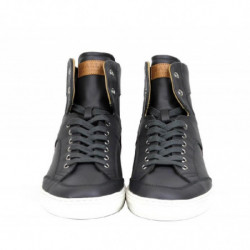 Sneaker alta pelle vitello grigio scuro beige rosso - EU39.5/US6.5