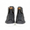 Sneaker alta pelle vitello grigio scuro beige rosso - EU39.5/US6.5