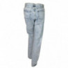 Jeans da donna in denim lavaggio neve in cotone blu - W29