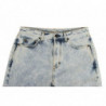 Jeans da donna in denim lavaggio neve in cotone blu - W29