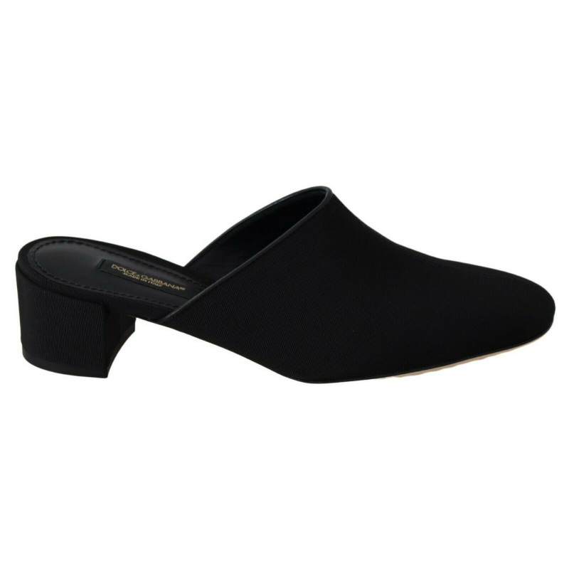 Sandali diapositive gros grain nero Scarpe da donna - EU36.5/US6