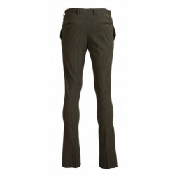 Pantaloni da uomo in puro cotone a righe multicolori - IT50 - L