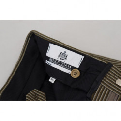 Pantaloni da uomo in puro cotone a righe multicolori - IT54 - XL