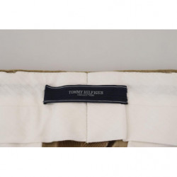 Pantaloni casual in velluto a coste di cotone marrone - W31