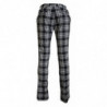 Pantaloni casual da uomo in cotone a quadretti neri - IT52 - L