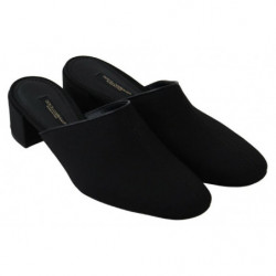 Sandali diapositive gros grain nero Scarpe da donna - EU36.5/US6