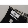 Pantaloni casual da uomo in cotone a quadretti neri - IT48 - M