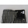 Pantaloni casual in cotone a quadri neri - IT52 - L