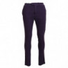 Pantaloni da uomo affusolati in puro cotone viola - IT46 - S