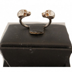 Anello gioielli da uomo con teschio tono argento antico - EU51 - US5,5