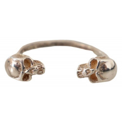 Anello gioielli da uomo con teschio tono argento antico - EU51 - US5,5