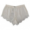 Intimo intimo in pizzo floreale di seta bianca - IT40-S