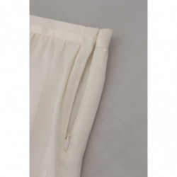 Intimo intimo in pizzo floreale di seta bianca - IT40-S
