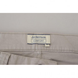 Pantaloni casual da uomo affusolati in cotone grigio - W36