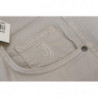 Pantaloni casual da uomo affusolati in cotone grigio - W36