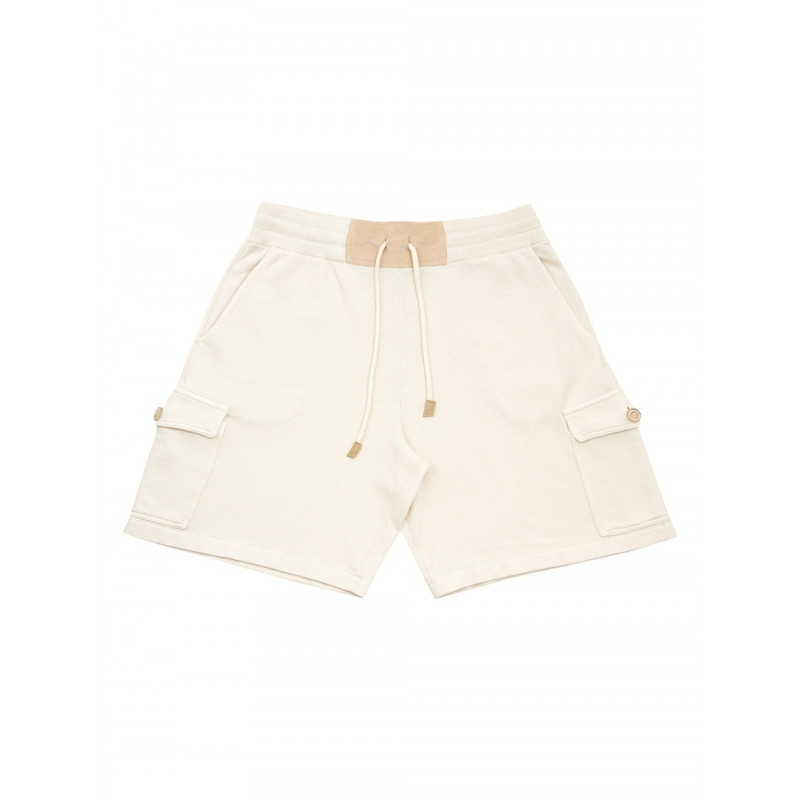 Pantaloni sportivi corti bianchi con tasche - IT50 - L