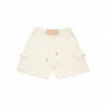 Pantaloni sportivi corti bianchi con tasche - IT50 - L