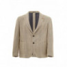 Giacca Decostruita in Lino Beige - IT50 - L