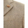 Giacca Decostruita in Lino Beige - IT50 - L
