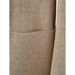 Giacca Decostruita in Lino Beige - IT50 - L