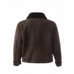 Giacca di pelle di pecora marrone - IT54 - XL