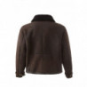 Giacca di pelle di pecora marrone - IT54 - XL