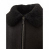 Giacca di pelle di pecora nera - IT48 - L