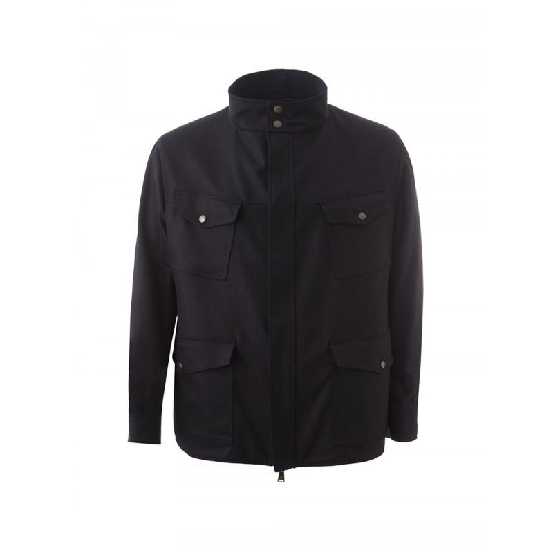 Giacca in lana reversibile blu/blu - IT52 - XL