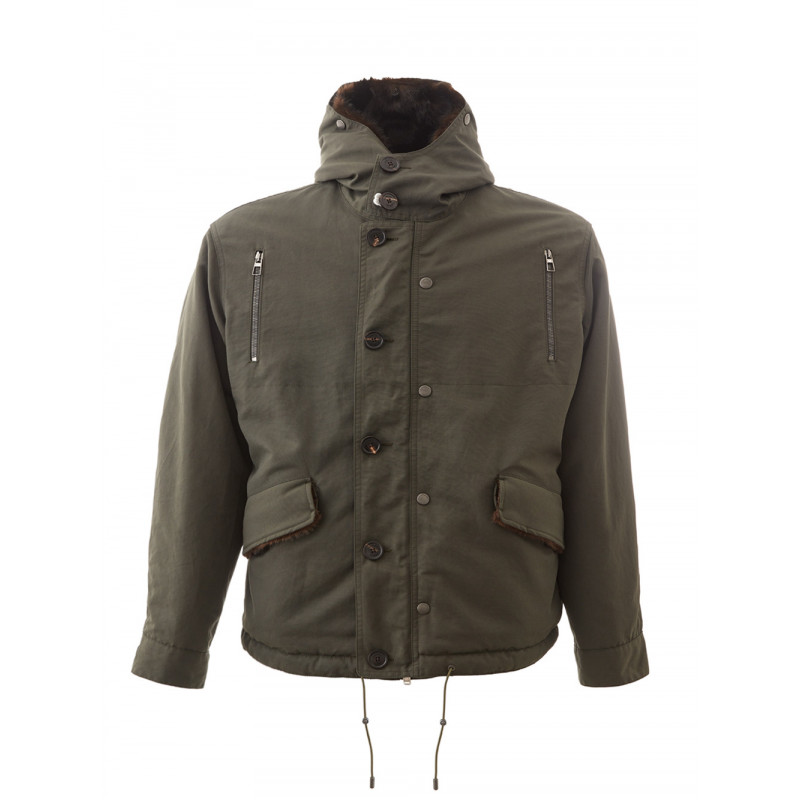 Giubbotto Parka con Eco Pelliccia Interna - IT56 - 3XL