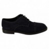 Scarpe derby borchiate in pelle scamosciata blu - EU44/US11