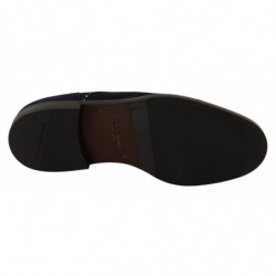 Scarpe derby borchiate in pelle scamosciata blu - EU44/US11