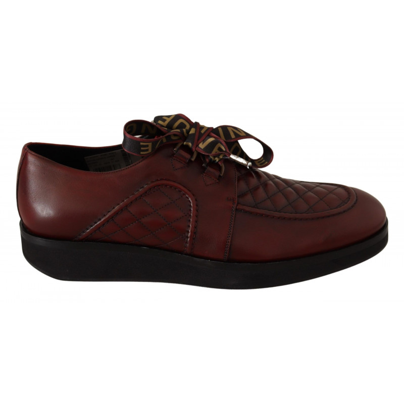 Scarpe formali con vestito stringato in pelle rossa - EU43/US10