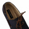 Scarpe da barca casual da uomo con lacci in pelle blu - EU44/US11
