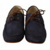 Scarpe da barca casual da uomo con lacci in pelle blu - EU44/US11