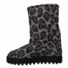 Stivali leopardati grigi, scarpe imbottite metà polpaccio - EU44/US11