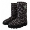 Stivali leopardati grigi, scarpe imbottite metà polpaccio - EU44/US11