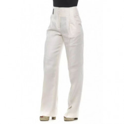 Jeans e pantaloni di lino beige/bianco - IT42 - S