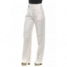 Jeans e pantaloni di lino beige/bianco - IT42 - S