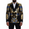 Giacca blazer doppiopetto in lurex oro - IT48 - M