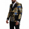 Giacca blazer doppiopetto in lurex oro - IT48 - M