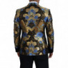 Giacca blazer doppiopetto in lurex oro - IT48 - M
