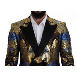 Giacca blazer doppiopetto in lurex oro - IT48 - M